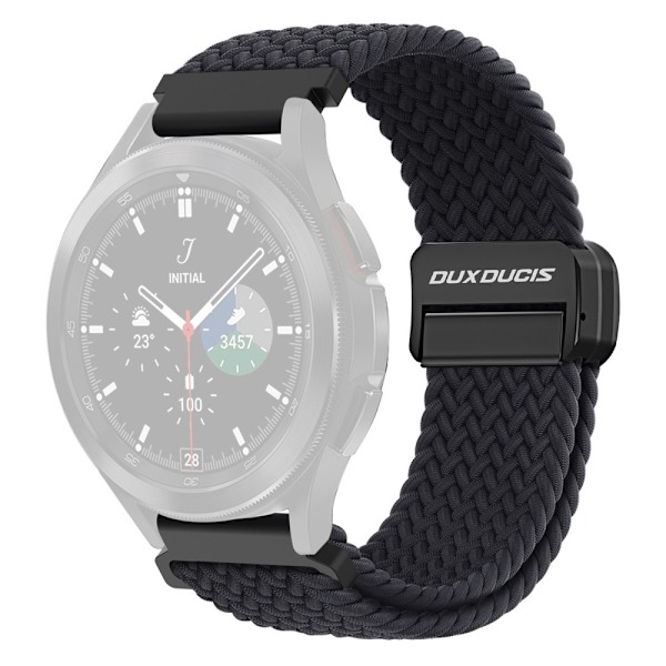 DUX DUCIS Klockarmband 22 mm Flätad Nylon Justerbar Svart 44