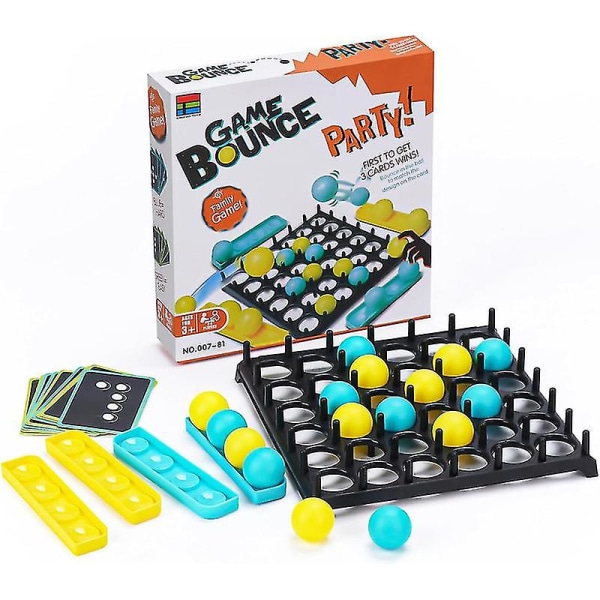 Bounce Ball Party Game Bord Jumping Ball Legetøj, Connect Board Family Party Games Høj kvalitet