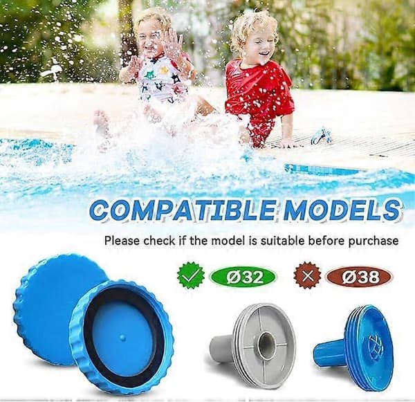 Vinterlukningssæt til Intex og Bestway pools, 2 stk. vinterprop pool med matchende tætninger, pooltilbehør, frostsikker og tæt vinterhætte pool 4pcs