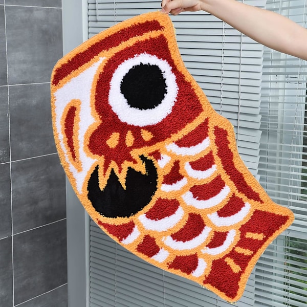 Søte Baderomsmatter, Japansk Koi-formet Baderomsmatte for Barn, Sklisikker Badematte for Baderom, Dusj, Rom, 45x85 cm