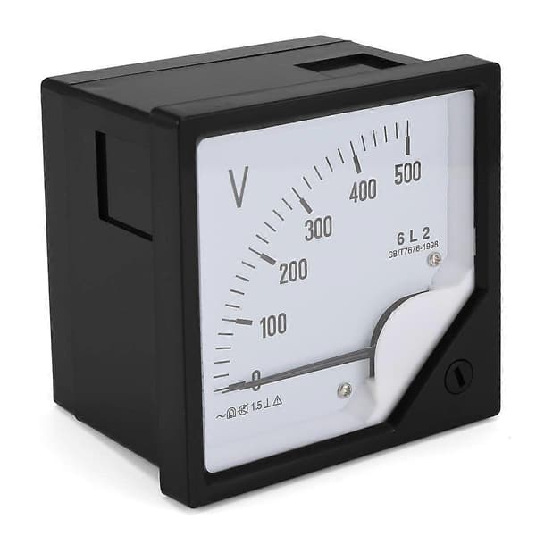6L2 Voltmeter Pekertype Spenningsmåler Mekanisk Hode As Shown 500V