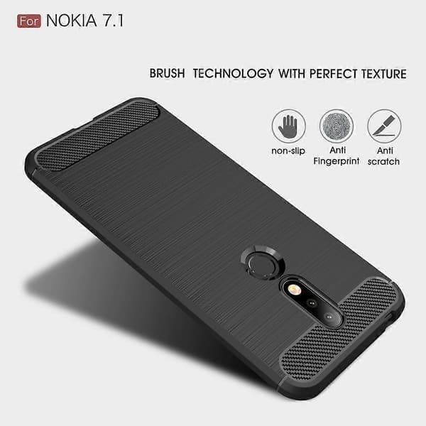 Mykt TPU-deksel til Nokia 7.1CJY Black