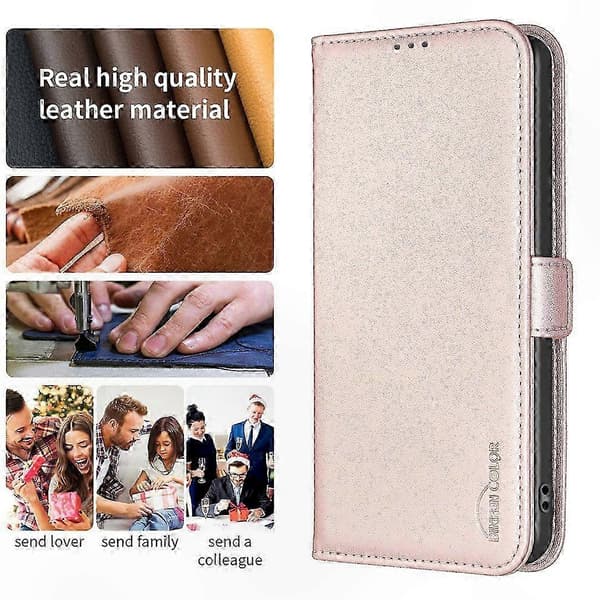 Plånboksställ PU-läder Flipfodral för 5G-telefon - Grön Multicolor