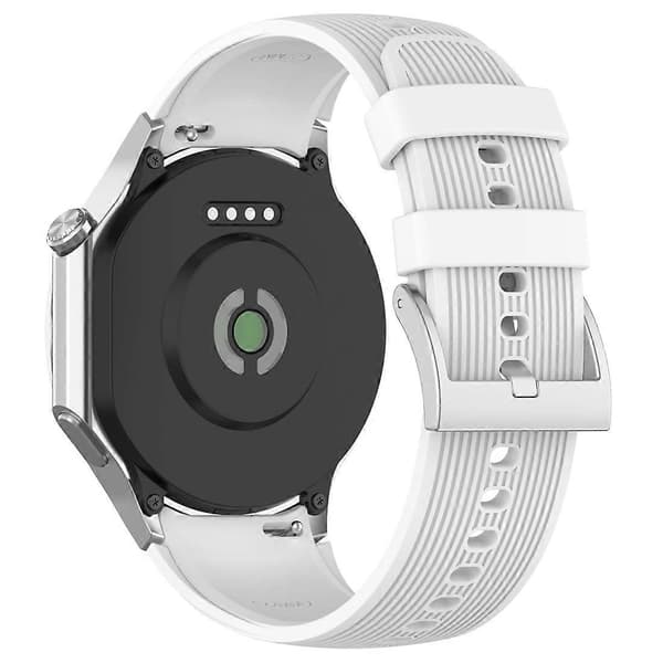 Lodret tekstur silikone urrem til OPPO Watch X2 White