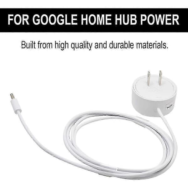 Google Home Hub & Mini Høyttaler AC Strømladerledning - Erstatningsadapter