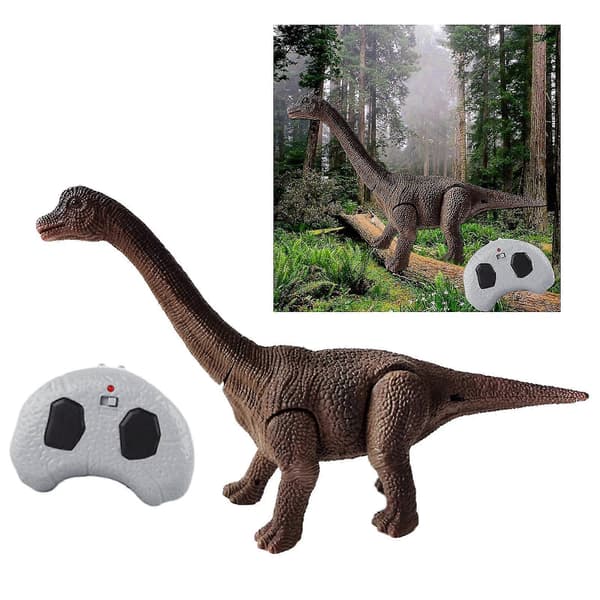 Realistisk Børne Rc Dinosaur Pædagogisk Brølende Lyde 360 Rotation Stunt Brachiosaurus Zekai Brachiosaurus
