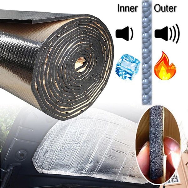 Heat Shield Lyddæmper Bilisolering Termisk Firewall Noise Proofing Mat Us