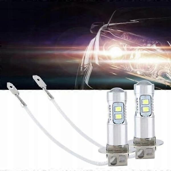 2x Front Led H1 Hvit 6000k 12-24v Canbus 3600lm 6000 K