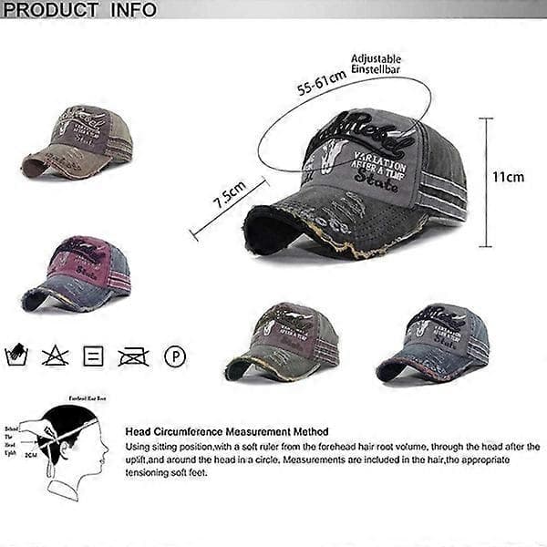 Sliten Truckerkeps Bomullsbaseballkeps Brown