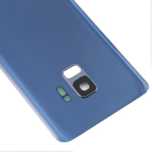 För Galaxy S9 Batteribaksida med Kameralins Blue