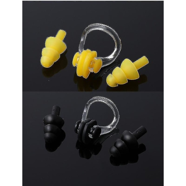 2 Pairs Swimming Ear Plugs Waterproof Reusable Silicone Ear Plugs For Swimming, Showering, Working, Sleeping, Learning And Other Loud Events