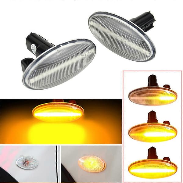 Dynamisk LED-blinklys til bil, sekventielt blinkende sidemarkeringslys til Subaru Forester Impreza 2008 2009 2010 2011 2012-2019 Dynamic Crystal