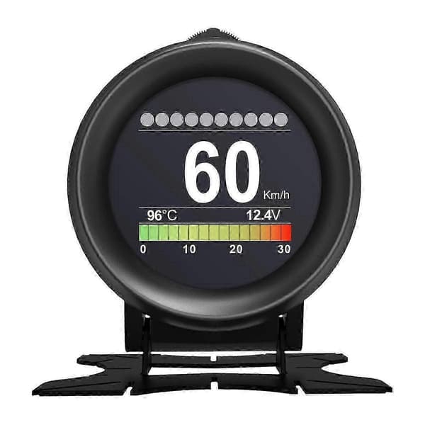 X60 HUD OBD -nopeusmittari universaali Black