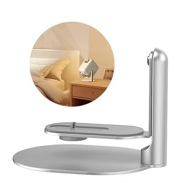 Roterbart takväggfäste för XGIMI Mijia Mini Projector Play 3 MoGo 2 Pro Multi-Angle Justerbar Silver
