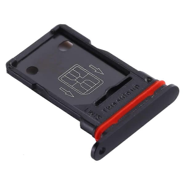 För OnePlus 8 Pro SIM-kortfack + SIM-kortfack Black