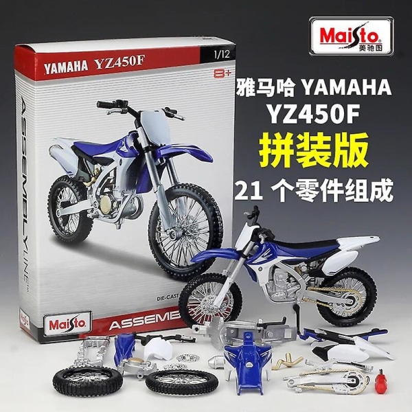 Maisto 1:12 Yamaha Yz450f Monteringsversjon Legering Motorsykkel Modell Diecast Metal Leke Motorsykkel Model Collection Barnegaver