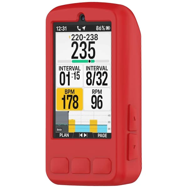 TKdaddy til Wahoo ELEMNT ROAM V3 / ROAM3 (WF156) Cykelcomputer Beskyttelsesetui Stopur Silikonecover Rød
