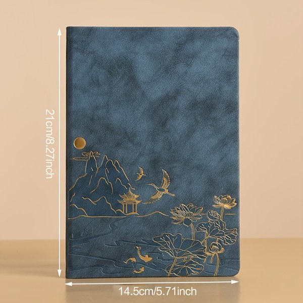 1 stk. Notesblok Sæt Pen + Refill A5 Arbejdsnotesbog Gaveæske SortCJY Blue Gift Box Set Model