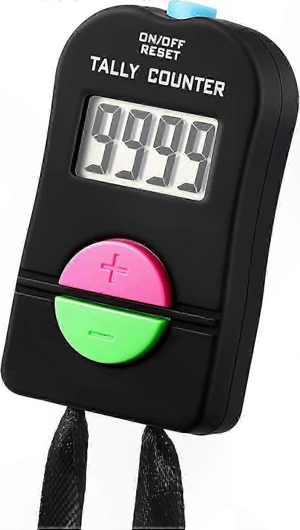 Bærbar digital klikkteller med snor for sport og golfaktiviteter