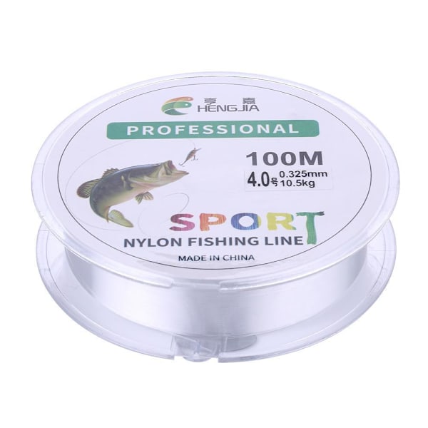 100 metriä Nylon-kalastussiimaa Läpinäkyvä Transparent #3 - 0,285mm - 8,2 KG