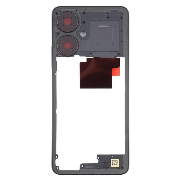 For Xiaomi Poco M6 KOMPATIBEL Midtre Ramme Bezel Plate Black