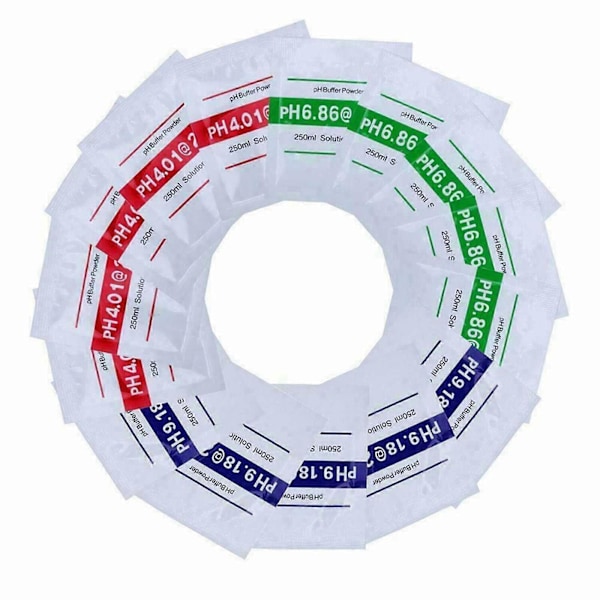 15 stk. PH-meter Bufferopløsningspulver 15pcs
