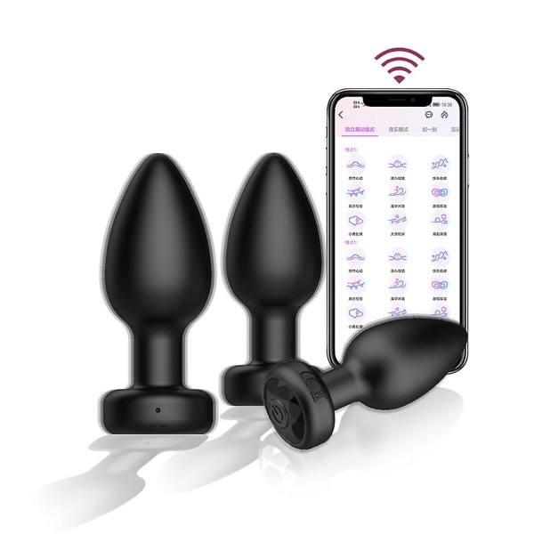 Egg Shaped Silicone Remote Control Anal-Plug Electric Lightweight Anal-Trainer for Bedroom