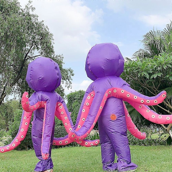 Nytt Oppblåsbart Cosplay Klovn Ku Bjørn Bleksprut Frosk Blås Opp Kostyme Fancy Party cuttlefish