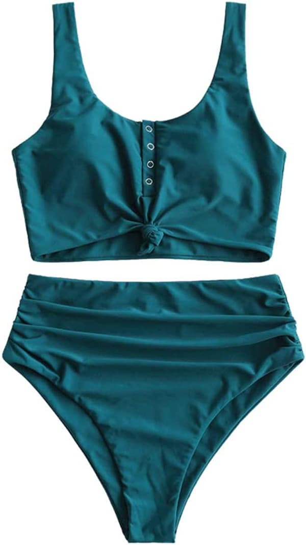 Pehmustetut bikinit tummanvihreä XL~CJY