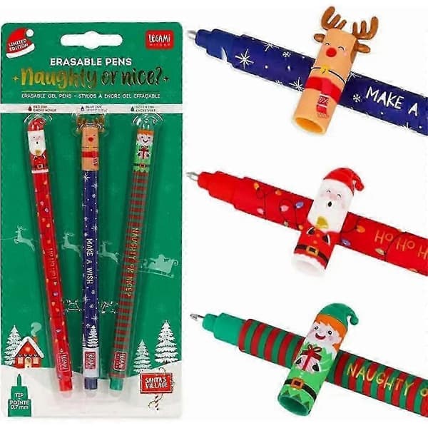 Legami julraderbara gelpennor: Tomte-, ren- och älvdesigner
