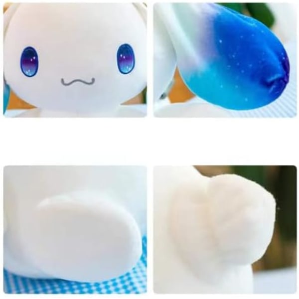 Cinnamoroll Plyschleksak 30cm, Kawaii Cartoon Stjärnögon Cinnamoroll Dockplyschleksak Presenter till Pojkar Flickor Barnens Dag Present Vit