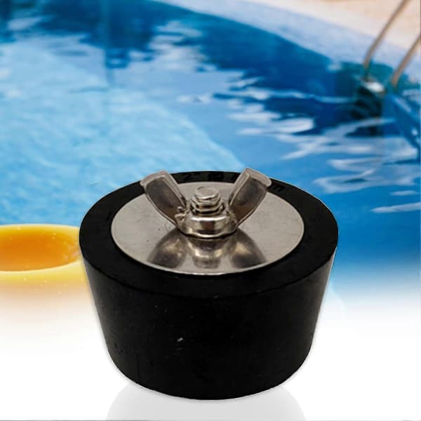 63mm Vintergummi Vinterplugg Expansionsplugg Pool Skyddsverktyg, CJY Black