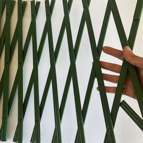 Plast Ekspanderende Grønt Plast Vegggjerde Sammenleggbart Espalier Hage Espalier Black
