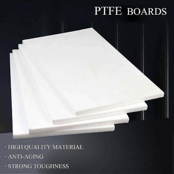 PTFE Plastplade 100x200mm, Formbar Teflonplade til Pakninger, Gør-det-selv Håndværk, Multi-Størrelse 8mm