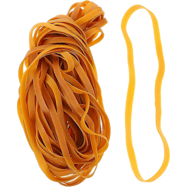 45 st Gummiband Stora Tjocka Elastiska Gummiband Kraftiga Sopsäckband Rep Yellow 29.5X1CM