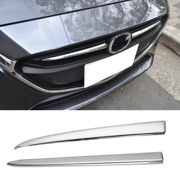 Bil främre galler cover för 2 Demio 2015-2017 Dj Dl Mazda2 Hatchback Sedan Styling Silver