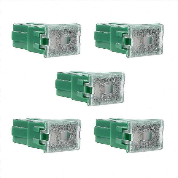Grön 40A honbladssäkring för fordonsbruk (5-pack) Green