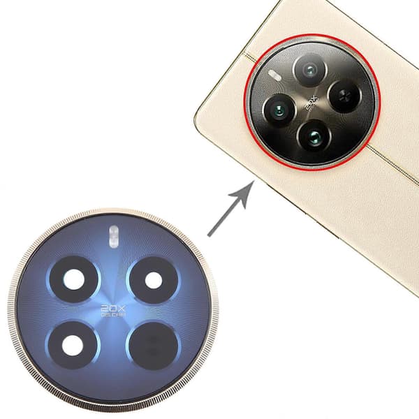 Til Realme 12 Pro KOMPATIBELt kameralinsedæksel Blue