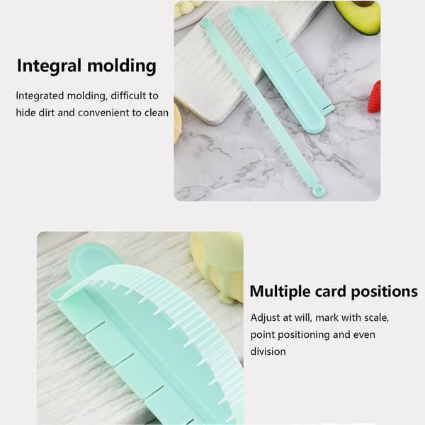 Premium kagebueguideværktøj Praktisk kagebue buet bageværktøj Mint Green