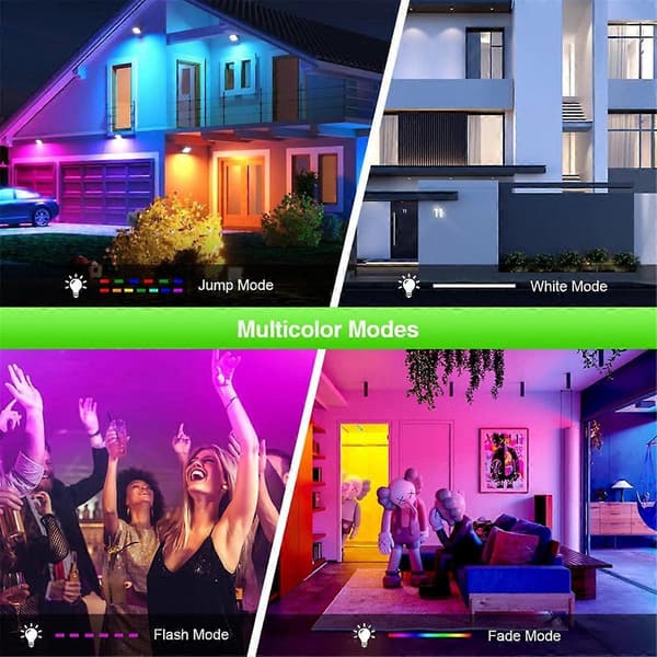 2 kpl 100W RGB LED-kohdevaloja