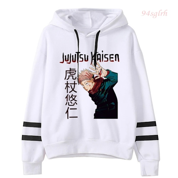 Unisex Jujutsu Kaisen Anime Yuji Itadori Hoodies Herre Harajuku Gojo Satoru Kawaii Manga Grafisk Streetwear Genser Pullover 15506 15506 Asian S