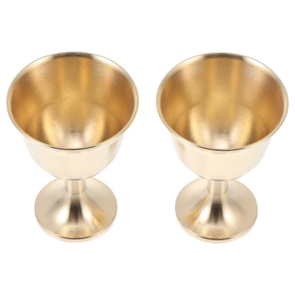 2 st hållbara vinglas koppar drickskopp bar champagnebägare barutrustning Golden