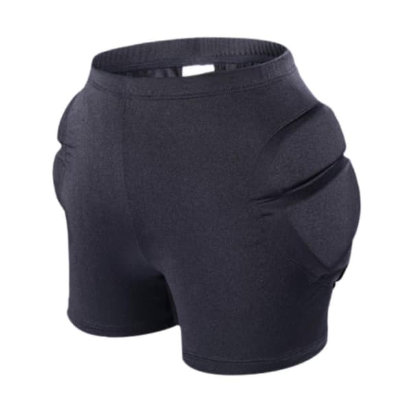 Vadderade shorts höftskyddsdynor 3D vadderad svamp slagshorts höftskydd S