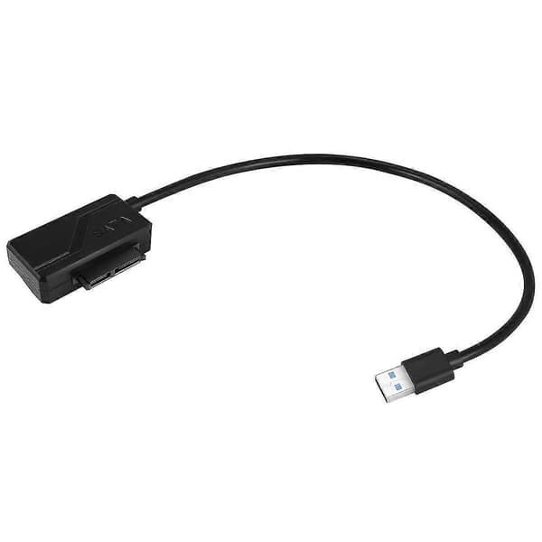 USB 2.0 til Mini Sata II 7+6 13-bens adapterkonverterkabel til bærbar CD/DVD ROM Slimline-drev