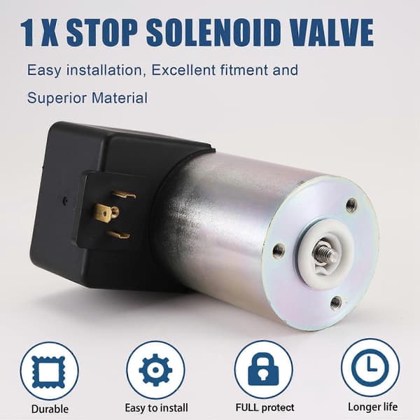 12V Stop Solenoidventil Aktuator 0118-1663 til Deutz Motor CJY As Shown