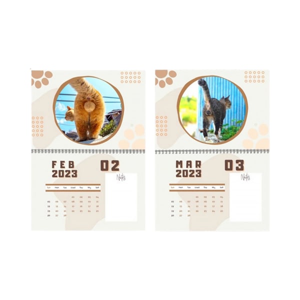 2023 seinäkalenterihauska kissakalenteri, sopii naisille, miehille, tytöille, teini-ikäisille, ystäville ja kissan ystäville 11,8 7,9 tuumaa