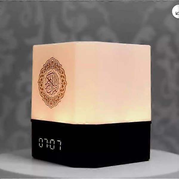 7 värin LED Koraani älykaiutin lampulla, sovellus Bluetooth-ohjaus, kello, Azan SetCJY