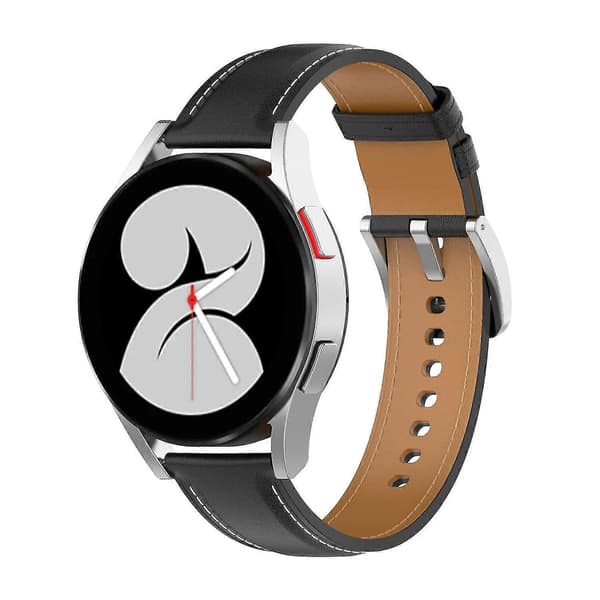 Galaxy Watch 3 41mm Kalvelæderrem | 42mm Urrem Erstatning Black