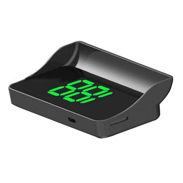 Bil HUD Head Up Display - Digital GPS Hastighedsmåler MPH, Antirefleksbehandlet til alle køretøjer White Light