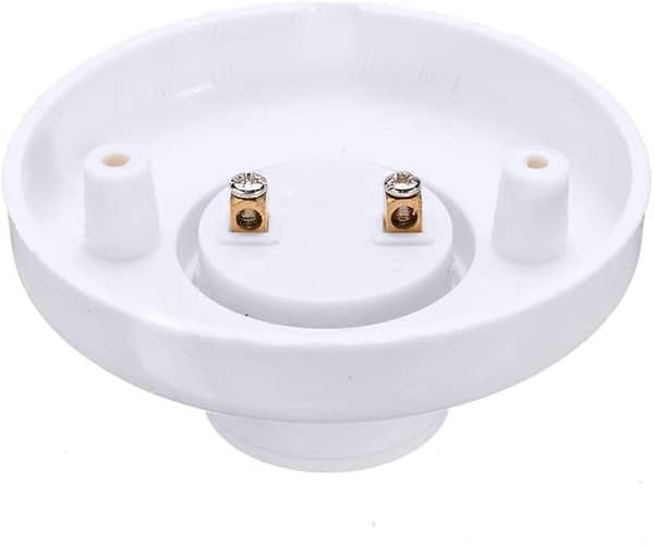 E27 Lamp Holder Plastic Screw Socket Wall Mounted LED Bulb Base Converter Adapter Holder, 10 pcsCJY